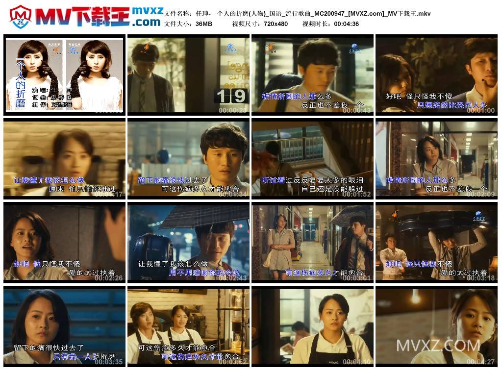 任珅-一个人的折磨(人物)_国语_流行歌曲_MC200947